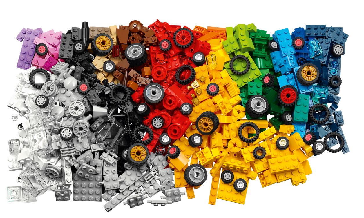 Lego 11014 classic briques et roues premier jeu de construction avec  voiture train bus robot pour enfant de 4 ans et + - La Poste