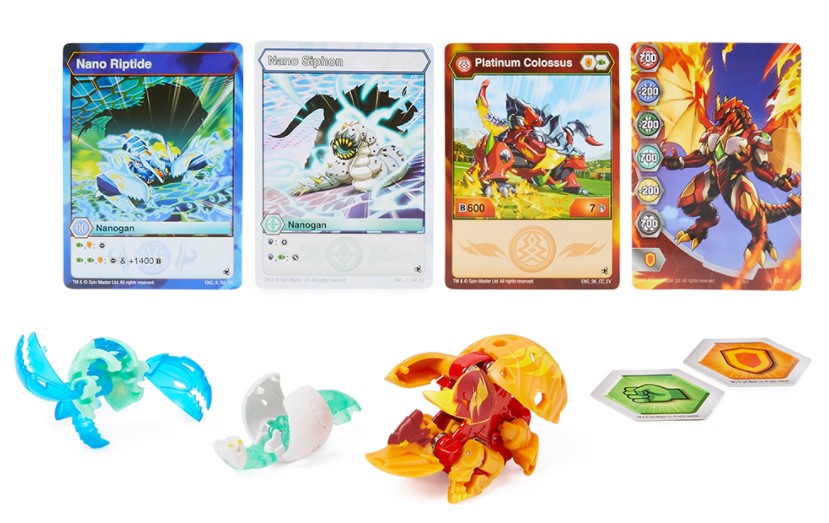 BAKUGAN - COFFRET DE 5 BALLES - SÉRIE 4 BATTLE STRIKE ASST - CAMIONS, ARMES  ET SUPERHÉROS / Bakugan