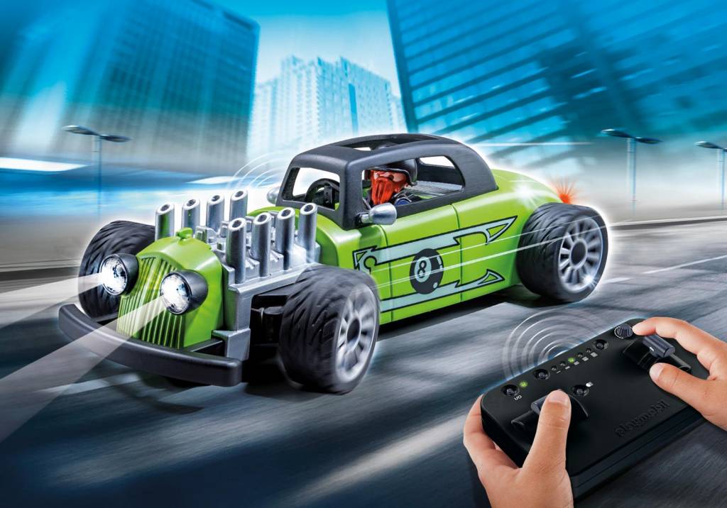 Voiture De Course Verte Radiocommande 9091 Playmobil Action