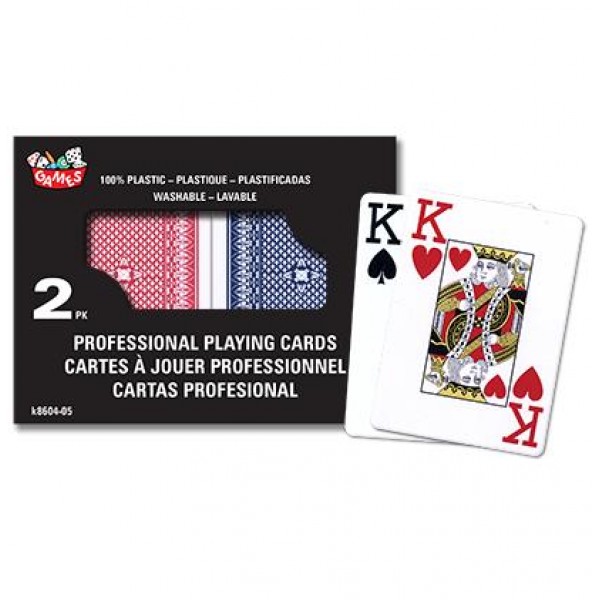 jeux de cartes simple - Poker 100% plastique