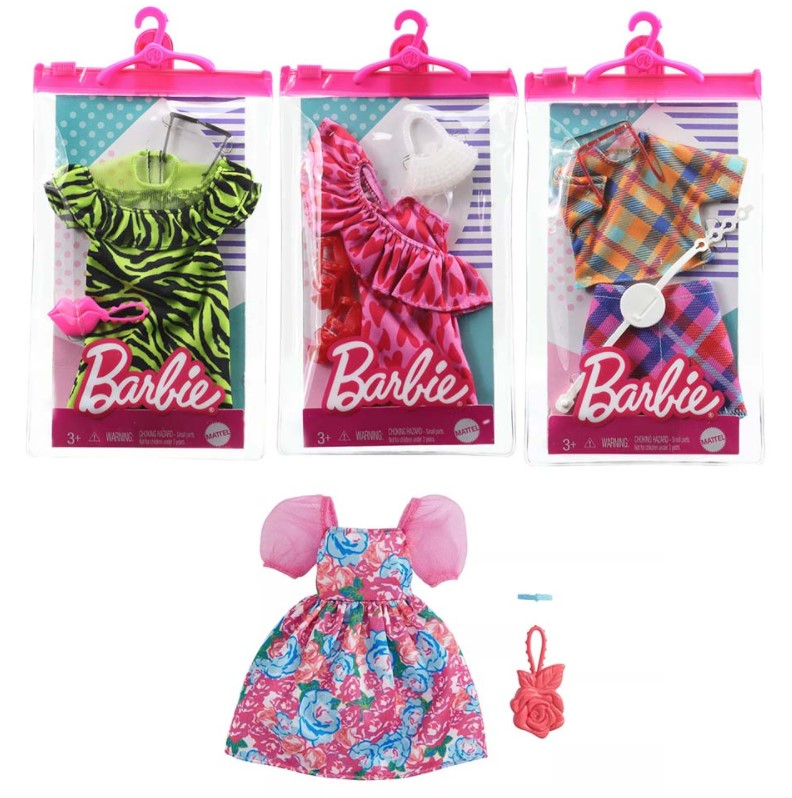 Set de meubles et Accessoires de vêtements pour bébé Barbie Assorti
