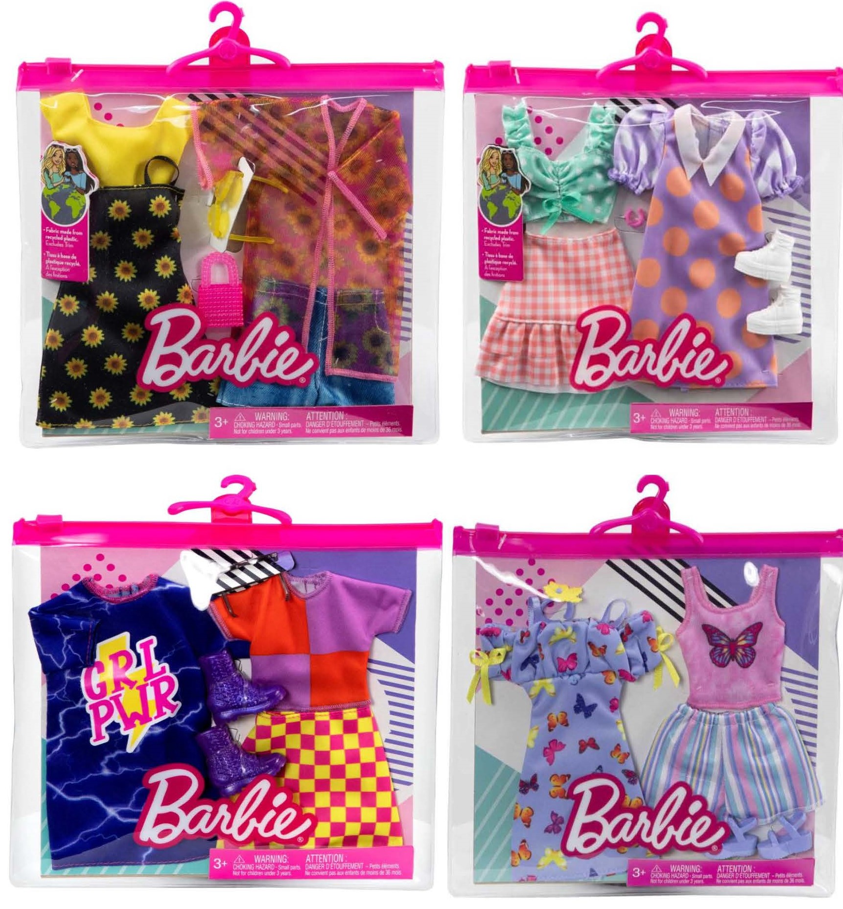 Barbie Fashion Pack Ensemble 2 Tenues De Vêtements Pour Poupée