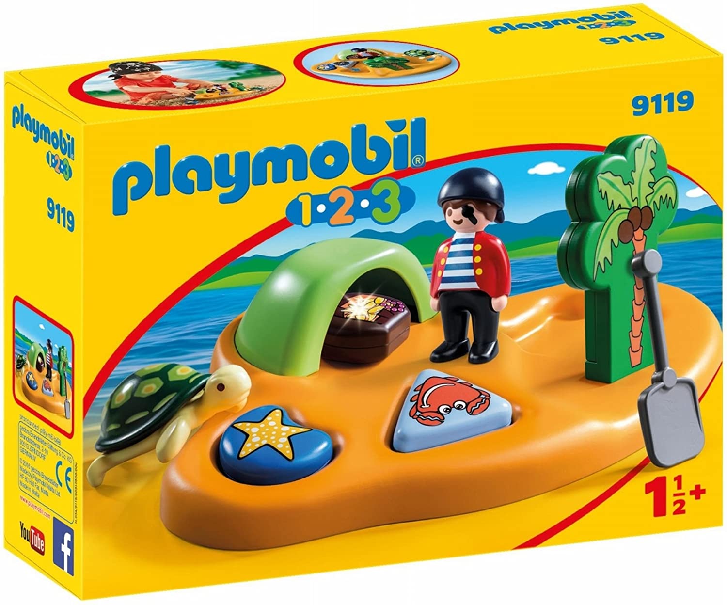 Playmobil® - 1.2.3 - 71326 Aire de jeux avec toboggan géant 1.2.3