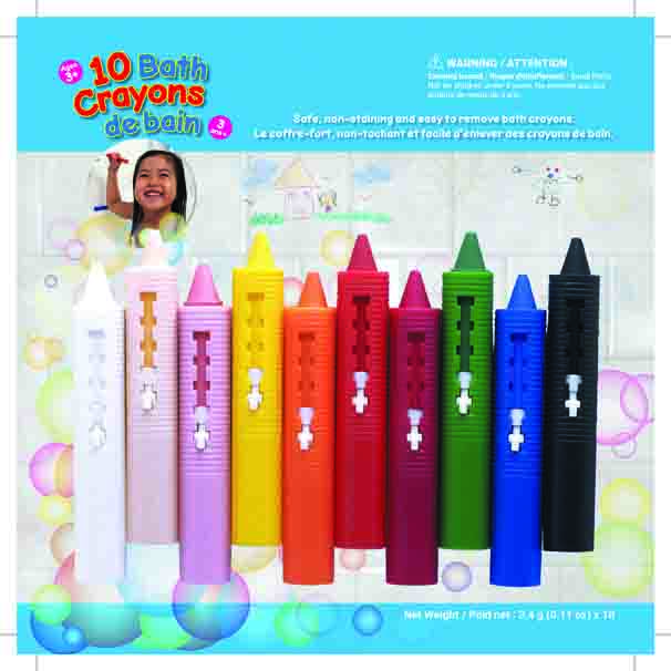 Crayons pour le bain - Colors bath - 10 pcs - Autre jeux éducatifs et  électroniques - Achat & prix