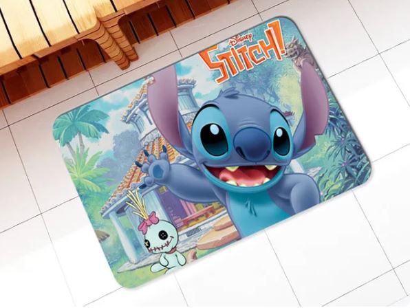Tapis de dessin animé Disney Stitch pour chambre d'enfant, tapis