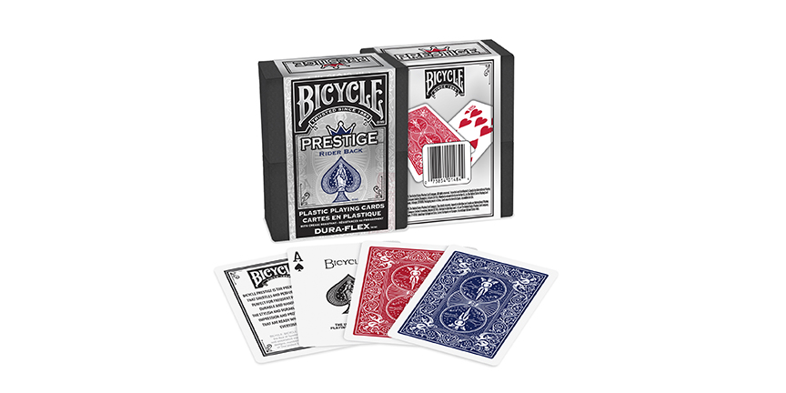 Duo Pack Bicycle PRESTIGE - 2 jeux de 55 cartes 100% Plastique