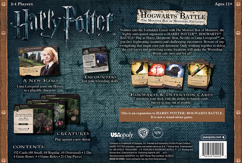 Harry Potter : Bataille à Poudlard – Extension la Monstrueuse Boite des  Monstres : avis et présentation du jeu