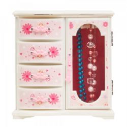 Boîte à bijoux musicale ballerine rectangle rose 15 cm - La Magie des  Automates