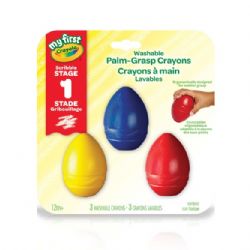 Crayons de cire triangulaires lavables crayola