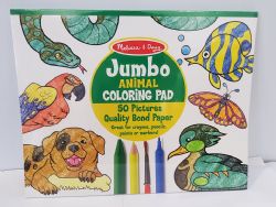 Dessin et coloriage enfant Melissa & Doug - 14226 - Bloc À Colorier  Jumbo À Thèmes Multiples