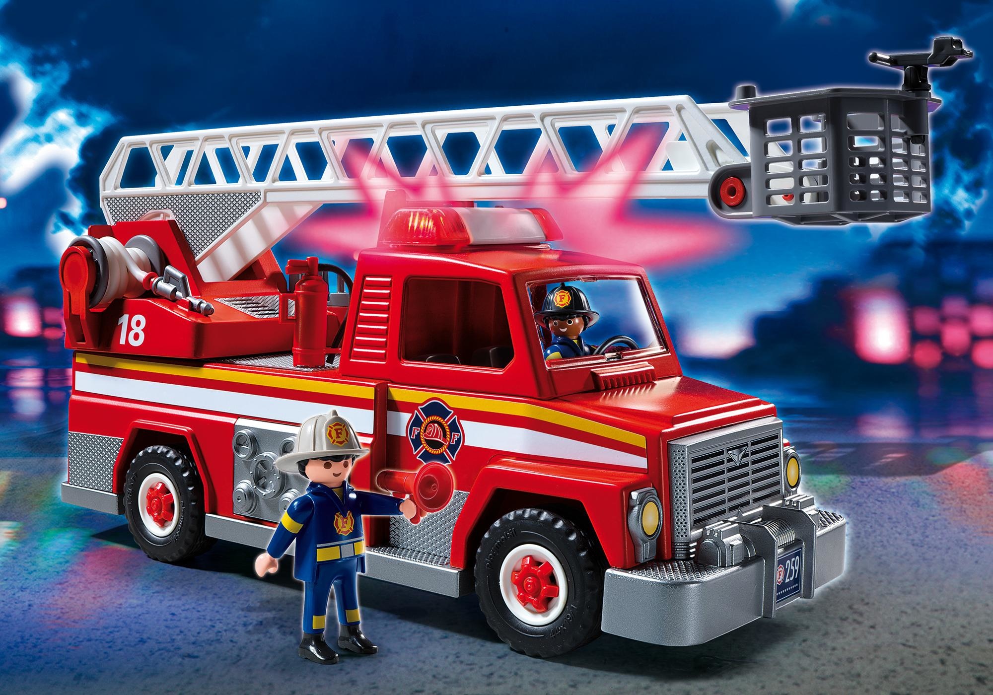 Camion de pompiers avec chelle 70935 PLAYMOBIL